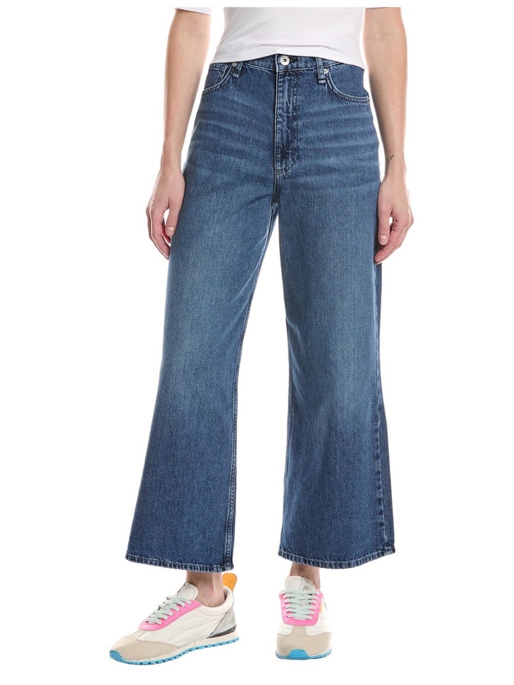 rag&bone Annie High Waist Ankle Wide Leg Jeans in Lowry. Size 30. MSRP $268